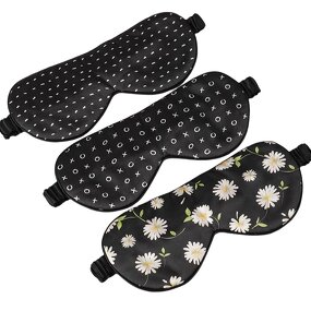 Silk Sleep Eye Mask - Manufacturer - Printed Adjustable Strap Zero Eye Pressure