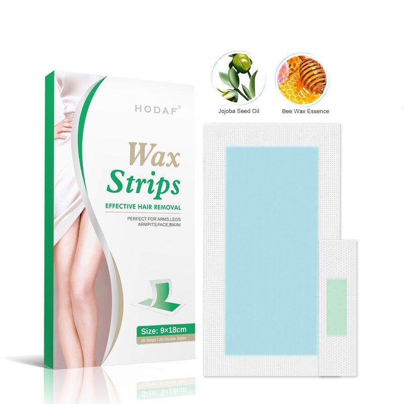 Depilatory Wax Strips - Manufacturer - Legs Bikini Cold Natural Beeswax Easy Use