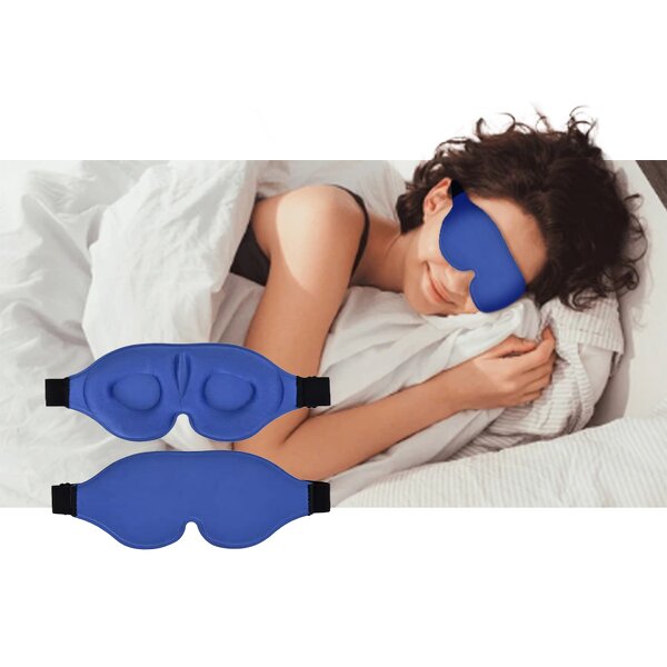 Sleep Mask - Manufacturer - Memory Foam 3D Contoured Eyelash Friendly Side Sleeper