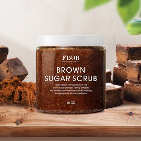 Body Scrub - Manufacturer - Customised Vegan Brown Sugar Whitening Exfolianting Bulk
