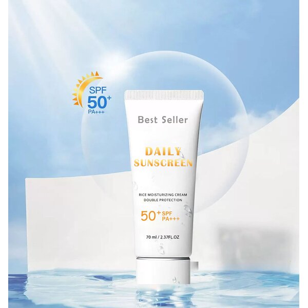 Rice Sunscreen - Manufacturer - Customized SPF50+ PA+++ UV Protection 70ml Nourishing
