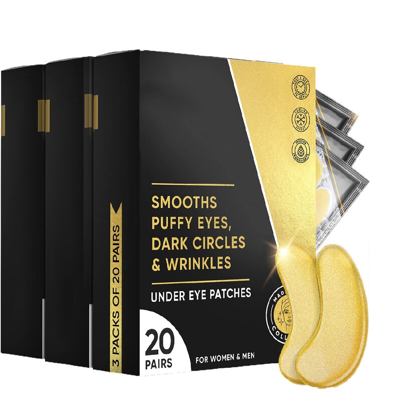 Gold Collagen Eye Mask - Manufacturer - Private Label Anti Puffy Wrinkle Dark Circle Tightening