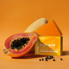 Turmeric Kojic Acid Soap - Manufacturer - OEM Customized Vitamin C Ginger Skin Whitening Glow