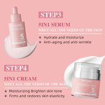 5 in 1 Face Care Set - Manufacturer - Hot Selling Hyaluronic Acid Vitamin C Anti Aging Brightening