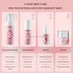 Korean Skin Care Set - Manufacturer - 8 in 1 Turmeric Kojic Acid Brightening Retinol Repair