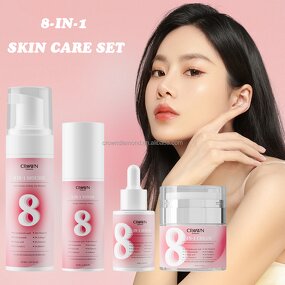 Korean Skin Care Set - Manufacturer - 8 in 1 Turmeric Kojic Acid Brightening Retinol Repair