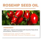 Rosehip Oil - Manufacturer - Skin Repair Pigmentation Brightening Scar Reducing Anti-Wrinkle Face