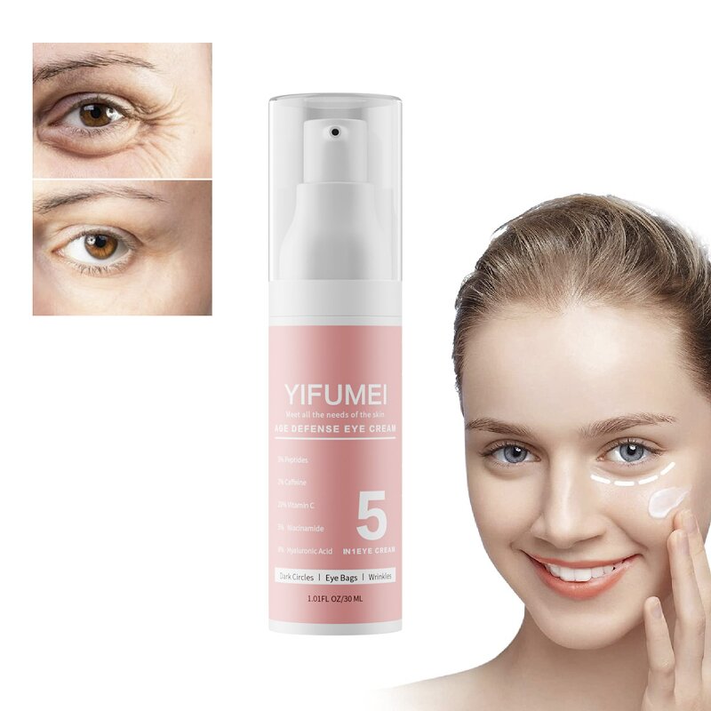 5 in 1 Eye Cream - Manufacturer - Private Label Brightening Eye Bag Remover Firming Lifting Anti Wrinkle