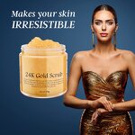 24K Gold Body Scrub - Manufacturer - Organic Hydrating Deep Cleansing Mild Exfoliate Dead Skin