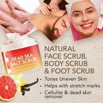 Dead Sea Salt Scrub - Manufacturer - Bath Peeling Moisturizing Deep Cleansing Exfoliating Smoothing