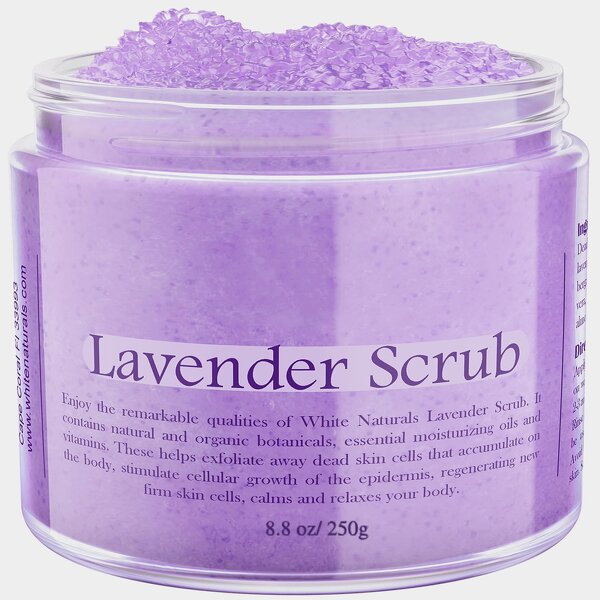 Lavender Body Scrub - Manufacturer - Private Label Deep Cleansing Exfoliating Soothing Lightening