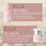 Vitamin C Skin Care Set - Manufacturer - Private Label 5 in 1 Anti Aging Firming Rejuvenating
