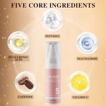 5 in 1 Eye Cream - Manufacturer - Private Label Caffeine Vitamin C Brightening Anti Puffiness Anti Aging