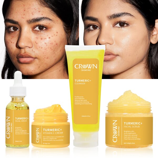 Turmeric Skincare Set - Manufacturer - Private Label Natural Anti Ageing Acne Lightening Whitening