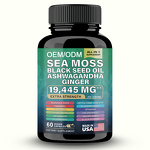 Sea Moss Capsules - Manufacturer - GMP OEM Vegan Seamoss Black Seed Oil Ashwagandha