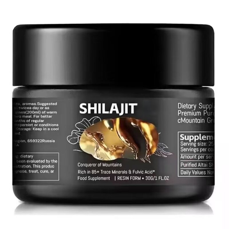 Shilajit Resin - Manufacturer - 30g Himalayan Organic 85+ Trace Minerals Immune Support