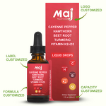 Cayenne Pepper Drops - Manufacturer - 60ml Organic Hawthorn Beet Root Metabolism Immunity