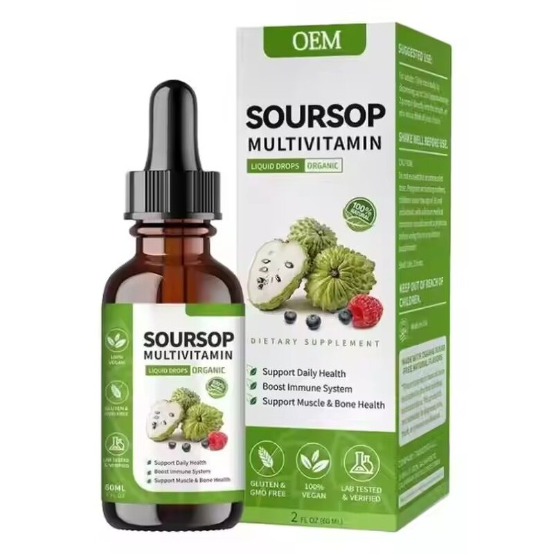 Soursop Drops - Manufacturer - Private Logo Fruit Liquid Vitamin Organic Graviola