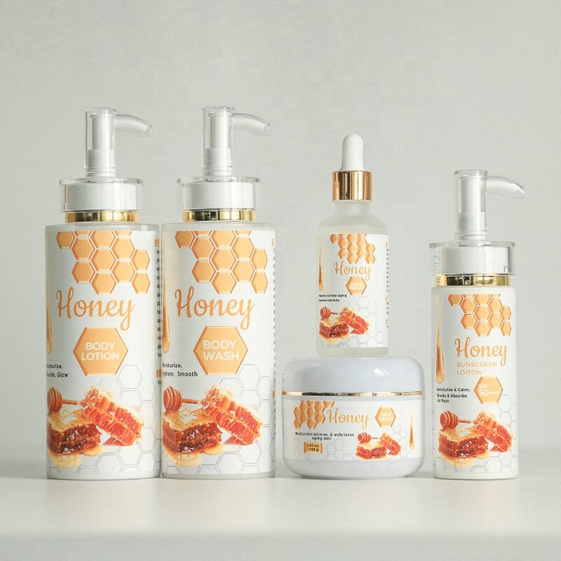 Skin Care Set Manufacturer - Beauty Product Nourishing with Honey Cream & Oil