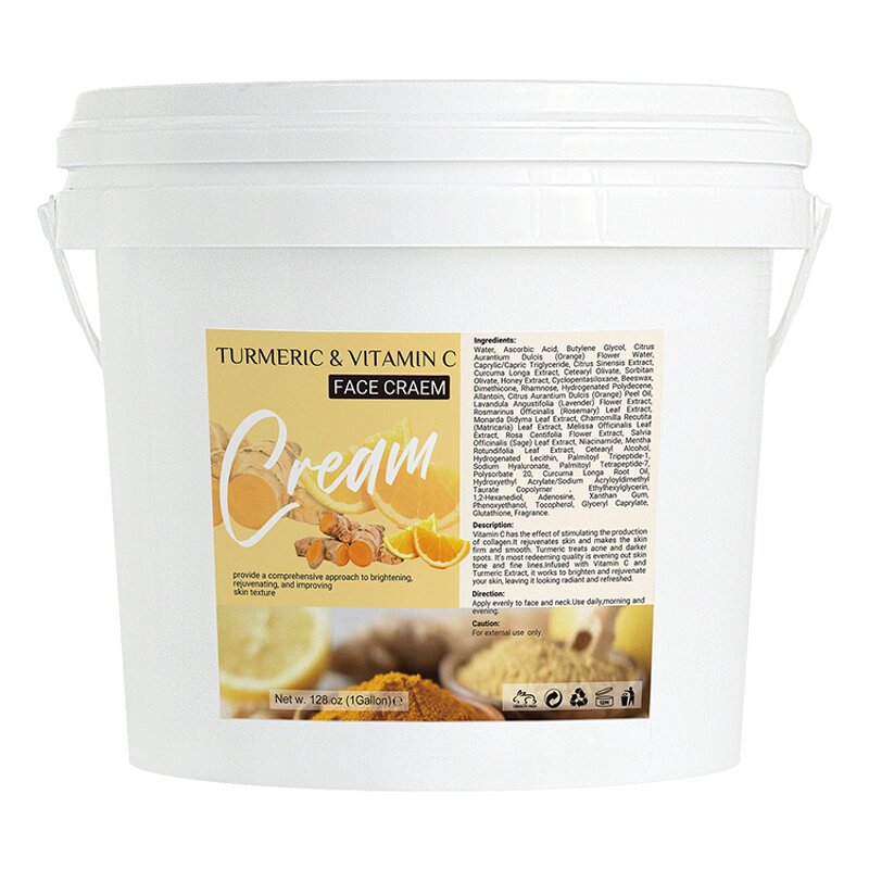 Facial Cream Manufacturer - Private Label Organic in Big Bucket Turmeric Vitamin C