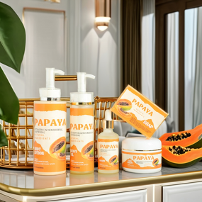 Skincare Set Manufacturer - 2023 Hot Selling Papaya Brightening Serum & Cream