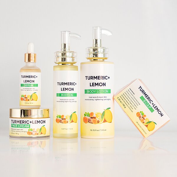 Skin Care Set Manufacturer - Top Quality Turmeric Lemon Anti-Acne & Whitening