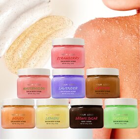 Korean Body Scrub - Manufacturer - Private Label Vanilla Vitamin C White Peach Crushed Rice