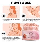 Rose Gold Body Scrub - Manufacturer - Natural Vegan Cruelty Free Sugar Luxurious Glowing Skin