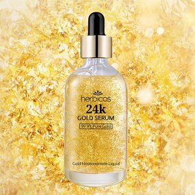 24K Gold Face Serum - Manufacturer - Private Label Organic Vegan Whitening Lift Anti-Aging