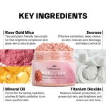 Rose Gold Body Scrub - Manufacturer - Natural Vegan Cruelty Free Sugar Luxurious Glowing Skin