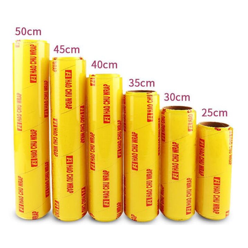 Pvc Stretch Cling Film Manufacturer - 45cm Food Grade for Mushroom Package Jumbo Roll 1500m