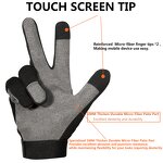 Safety Gloves - Manufacturer - Synthetic Leather Full Finger Thicken Oil-Resistant Washable