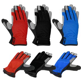 Safety Gloves - Manufacturer - Men Women Full-Finger Sponge Pad Touchscreen 3 Pairs