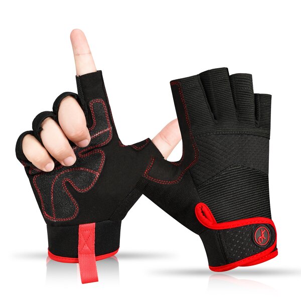 Safety Gloves - Manufacturer - MOREOK MK127 5MM Half-Finger Microfiber Anti-Slip PVC