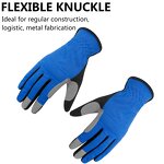 Safety Gloves - Manufacturer - Men Women Full-Finger Sponge Pad Touchscreen 3 Pairs