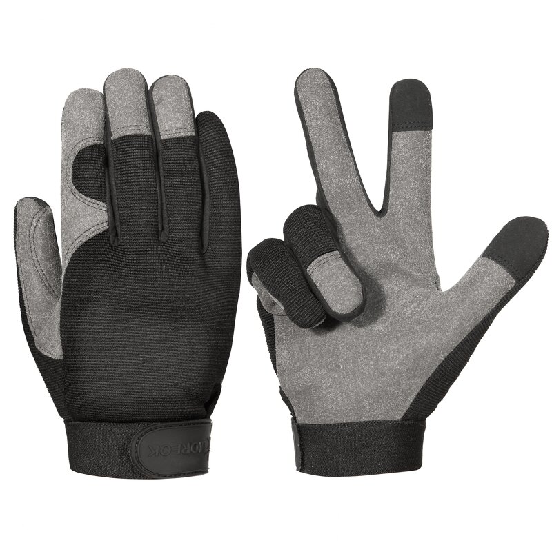 Safety Gloves - Manufacturer - MOREOK MK119 Polyester Driving Mechanics Customizable
