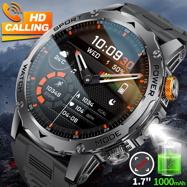 Smart Watch Manufacturer - LIGE 100+ Sports Modes 1.7" HD Touch IP68 1000mAh