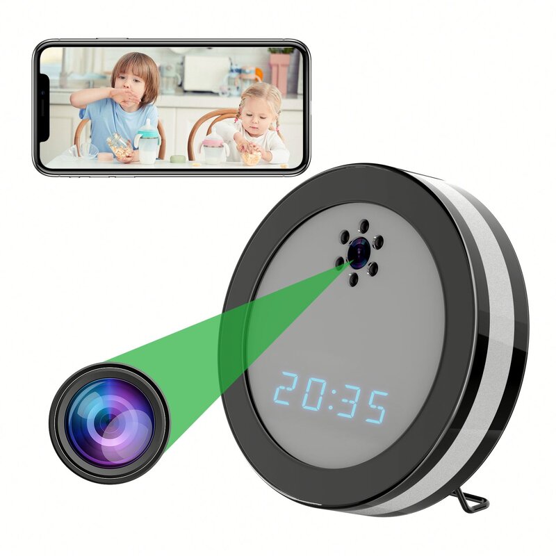 Home Security Camera Manufacturer - 1080P Clock Video Wide Angle 2 Way Audio