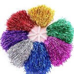 Cheerleading Pom Poms Manufacturer - 20G Tree Metallic Foil Baton Team Spirit