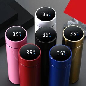 Stainless Steel Water Bottle Manufacturer - 500ml with LED Display & Thermo Reminder