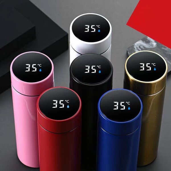 Stainless Steel Water Bottle Manufacturer - 500ml with LED Display & Thermo Reminder