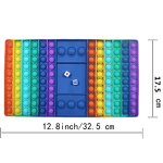 Fidget Board Game Manufacturer - Big Pop Rainbow Chess Push Bubble Promotional