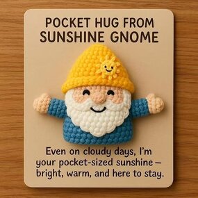 Pocket Hug Gnome Manufacturer - Handmade Crochet Doll Stress Relief Encouragement