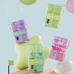 Kids Sports Water Bottle Manufacturer - 780ml Square Double Leak-Proof with Strap