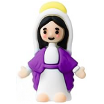 Mini Jesus Figure Manufacturer - Factory Supply PVC Soft 3D Words God Bless