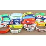 Rubber Bracelet Manufacturer - Custom with Text Clipart Logo Silicone