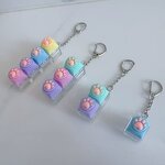 Mechanical Keychain Manufacturer - LED Light Fidget Clicker Cat Paw Keycap
