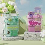 Kids Sports Water Bottle Manufacturer - 780ml Square Double Leak-Proof with Strap