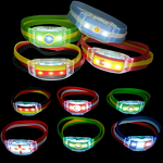 Light-up Wristband Manufacturer - Football Tournament Custom National Flag Glow