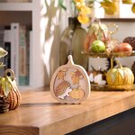 Harvest Ornament Manufacturer - Wooden LED Light Decor with Pumpkin Maple Leaf
